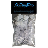 The Original Weatherproof Gaskets & Plug Covers - Made in USA, Outdoor Waterproof GFCI Protectors, Christmas Light Installation, Extension Cords, Stop GFCIs from Tripping (Clear, Qty 25) - by APlugPro