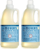 MRS. MEYER'S CLEAN DAY Liquid Laundry Detergent, Biodegradable Formula Infused with Essential Oils, Rain Water, 64 oz - Pack of 2 (128 Loads)