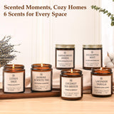 JGXLQ Scented Candles for Home, 6-Pack Soy Candle Gift Set, Up to 300 Hours