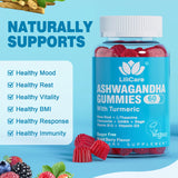 EnvyDeal Ashwagandha Gummies, 2000mg Organic Ashwa Root Extract Supplement for Women & Men - 60 Count - Ashwagandha Blend Gummies Combination Supplements