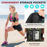BAGAIL Weighted Vest, 5lbs/10lbs/12lbs/15lbs/20lbs/25lbs/30lbs Weight Vest with Detachable Phone Pouch, Rucking Vest for Women, Men, Walking, Weight Loss, Training, Running