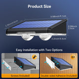 TECKNET Solar Fence Lights Outdoor 12 Pack, Warm White & 6 Colors & RGB, IP66 Waterproof LED Deck Light, Dusk to Dawn Fence Lights Solar for Wall, Railing, Step, Patio, Pool, Backyard, Outside