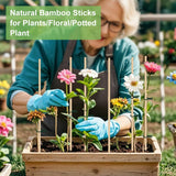 120 PCS Bamboo Plant Stakes 18 Inch, 5mm Thick Wood Plant Support Stakes