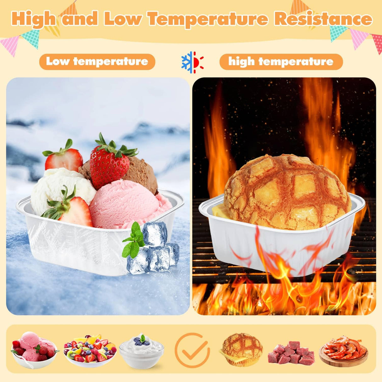 60 Pack 10oz Mini Disposable Cake Pans with Lids, Aluminum Foil Square Baking Cups, 4.4x4.4 Large Baking Cake Tins Cup Cake Containers with Lids for Thanksgiving Christmas Individual Cakes