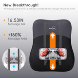 pryfey Back-Massager, Rolling Up and Down Back Massager with Heat 4D Kneading & Red Light Therapy for Pain Relief Deep Tissue, Ultrathin Shoulder Massager Gift for Women Mother's Day Father's Day