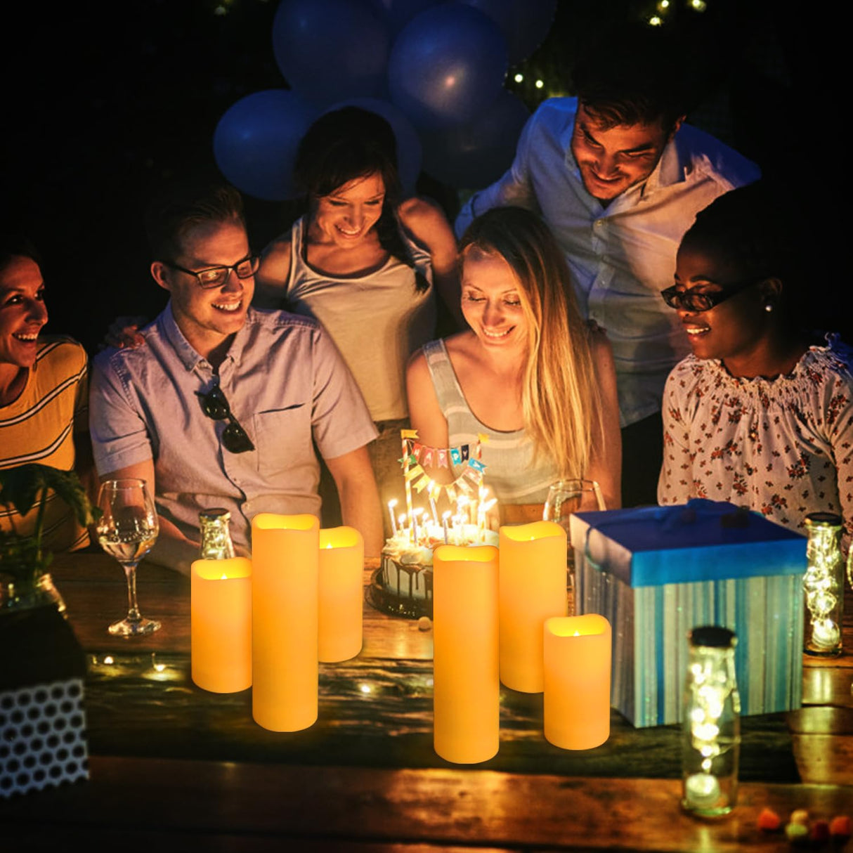 CLTNIKET 24-Pack LED Flameless Candles with Remote Control -Remote flameless Candles- Timer Candles -3D Flame Perfect for Halloween Christmas Parties,Wedding,Home Decor,Gift and Special Occasions.