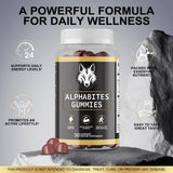AlphaBites 7-in-1 Nitric Oxide Booster 30 Servings-IroWandMas VitaI Source Balance Gumnnies, GlutenFree, Vegan (1PCS)