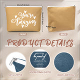 Vercraft 20 Pcs Employee Appreciation Gifts Inspirational Canvas Makeup Bags Compact Mirrors Bulk Cosmetic Bags Portable Mirror Thank You Gifts for Women Christmas Nurse Practitioner (Praise)