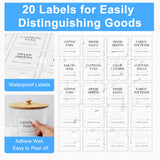 3+1 Pack Laundry Pods Containers & Dryer Sheet Holder & Laundry Detergent Dispenser, Laundry Room Organization and Storage Jars with Lids, Labels and Scoops for Scent Booster, Powder, Pods