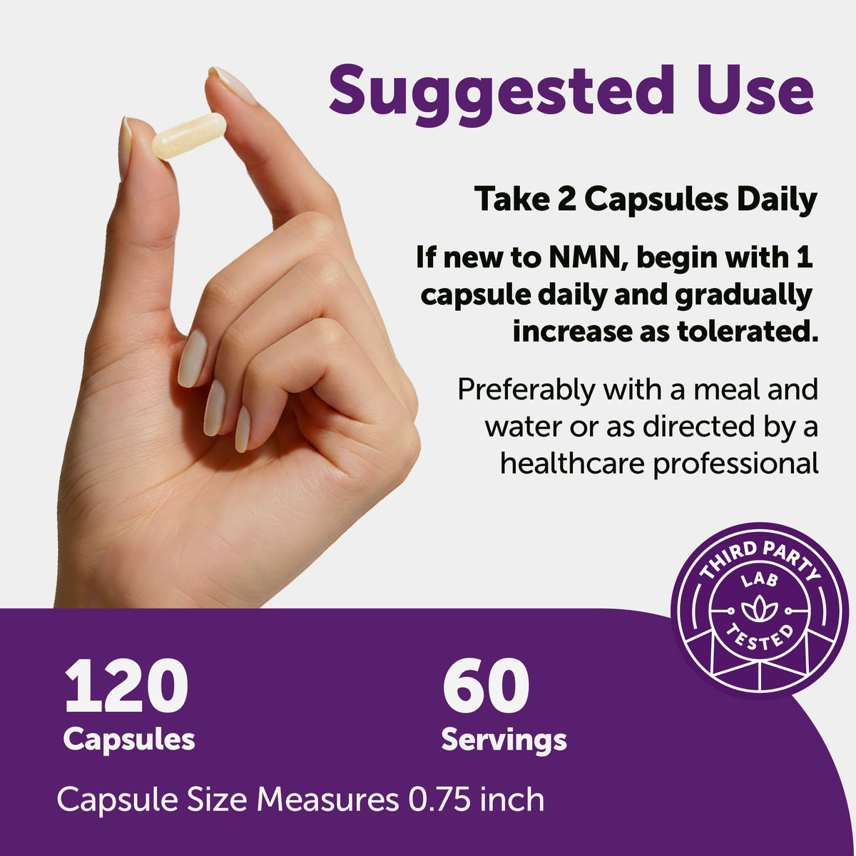Micro Ingredients NMN Complex 1000mg Per Serving, 120 Veggie Capsules