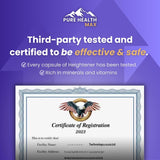 Heightener - Natural Height Growth Supplement for Kids, Teens and Adults to Increase Bone Strength and Grow Taller | Height Maximizer Pills with L-Arginine, Calcium & Zinc | 60 Capsules