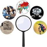 Elcoho 24 Pack Handheld Magnifier Plastic Magnifying Glass for Reading Jewelry Home Office Desk Accessories with Storage Bag