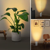 SUNVIE 2 Pack Uplighting Indoor Floor Can Light, 5W Up Lights with 2700K LED GU10 Bulbs, Uplights Floor Spot Lights Indoor for Home Accent Lighting, 5.9 FT Plug Cord & Foot Switch