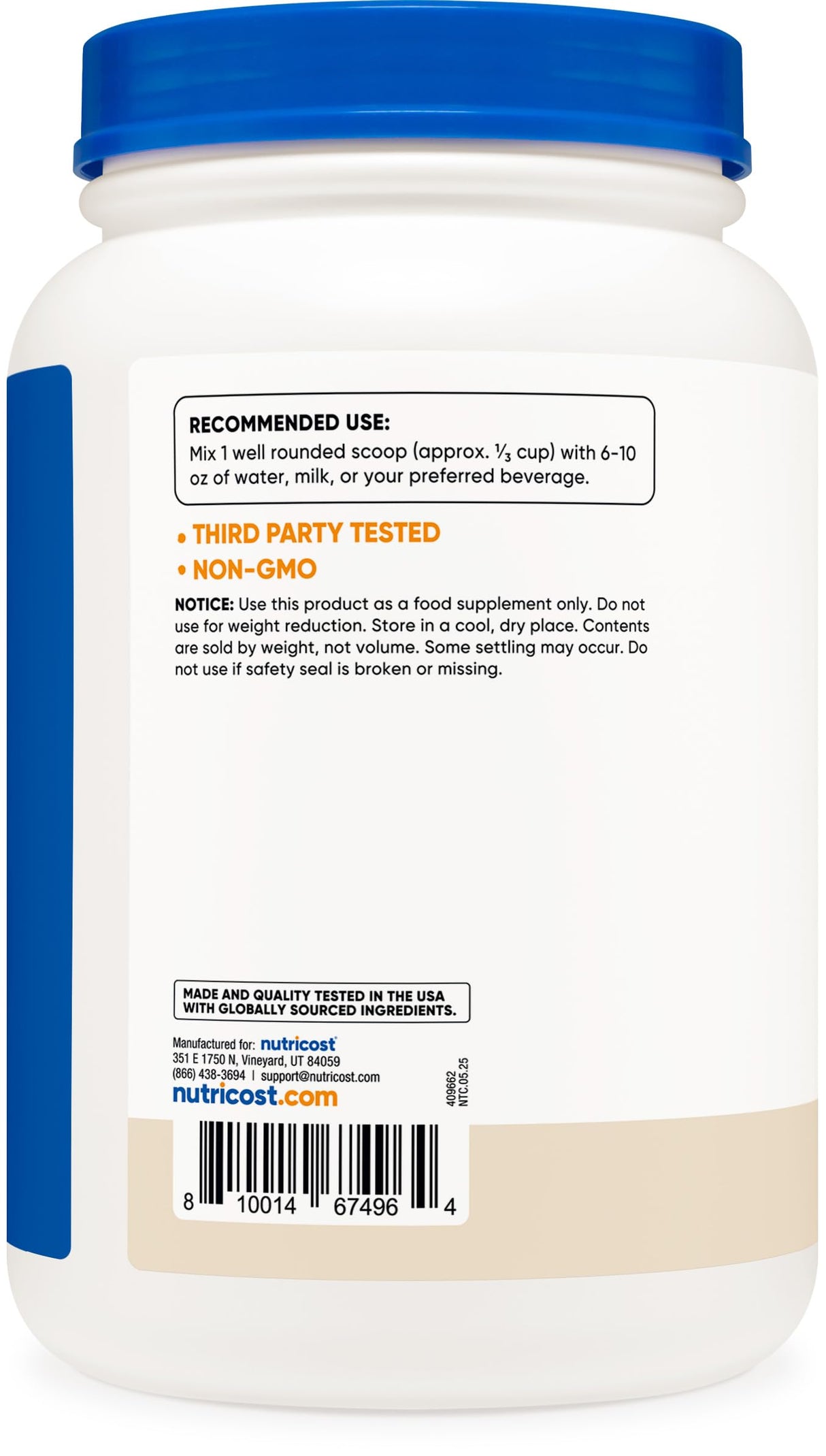 Nutricost Whey Protein Isolate (Cookies N Cream, 2 Pounds)