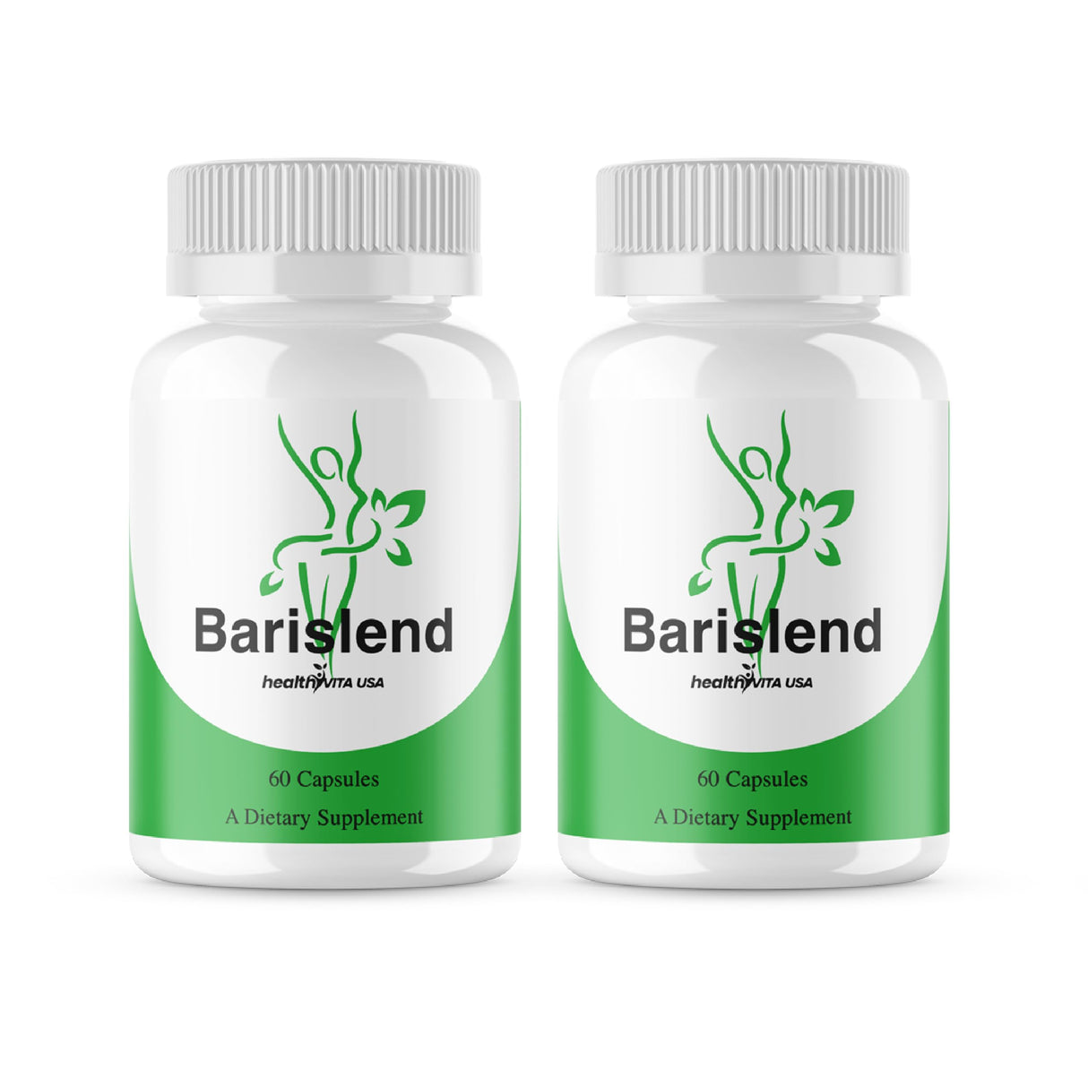 (2 Pack) Barislend Capsules, Official Barislend Pills Supplement Support, Barislend Advanced Formula, Barislend All Natural Vitamin Energy Overall Health Support, 2 Month Supply (120 Capsules)