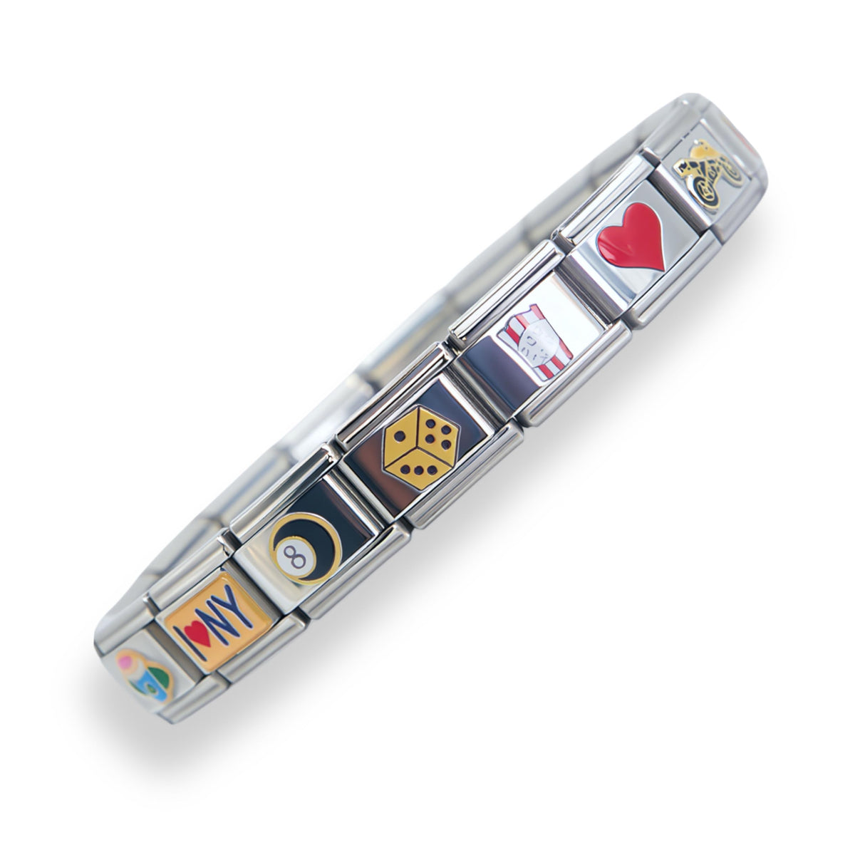 2CUTECHARMZ Complete Italian Charm Bracelets, Multiple Styles (Rebel)