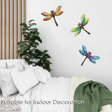 BVLFOOK Metal Dragonfly Wall Art, Metal Indoor Outdoor Fence Wall Decor