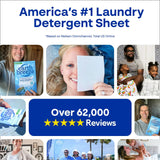 Earth Breeze Laundry Detergent Sheets Fresh Scent - 180 Loads Eco Liquidless Soap - Travel-Friendly for Hot & Cold Cycles, Tackles Tough Stains & Odors - Gentle on Skin, 90 Ct (3 Pack)