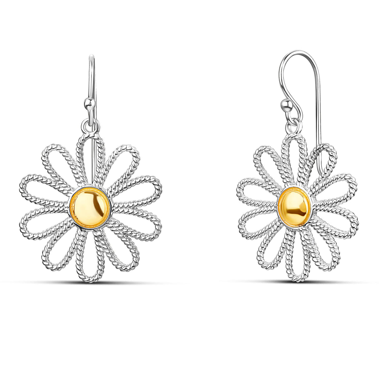 Milla Boho Earrings for Women Dangling, Daisy Earrings Shape