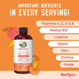 MaryRuth's Liquid Morning Multivitamin +Hair Growth (Peach Mango, 15oz) & Nighttime Multimineral (Coconut, 15oz) | Clean Label Project Verified® | Vegan, Non-GMO | Beauty, Bedtime Routine & Wellness