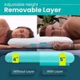 BLISSBURY Piercing Pillow with Ear Hole for Sleeping with Sore Ear Pain | Adjustable Memory Foam with Holes for chondrodermatitis CNH | Piercing Pillow for Side Sleepers