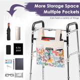 TOGETRUE Walker Bag, Handy Walker Basket with Water Cup Holder, Walker Accessories Storage Bag for Folding Walker, Wheelchairs, Strollers, 15"x11.5" (Butterfly)