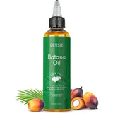 Dersie Batana Oil for Hair Growth: Dr Sebi Organic Raw Batana Oil from Honduras - 100% Pure & Natural - For Thicker & Stronger Hair - 4 FL OZ