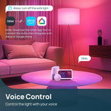 Linkind Smart Light Bulbs with Remote Control, Smart Bulb that Work with Alexa & Google Home, 16 Million Color Changing Light Bulbs 60W, A19 E26 2.4Ghz WiFi Light Dimmable,1800K-6500K,800lm 4 Pack