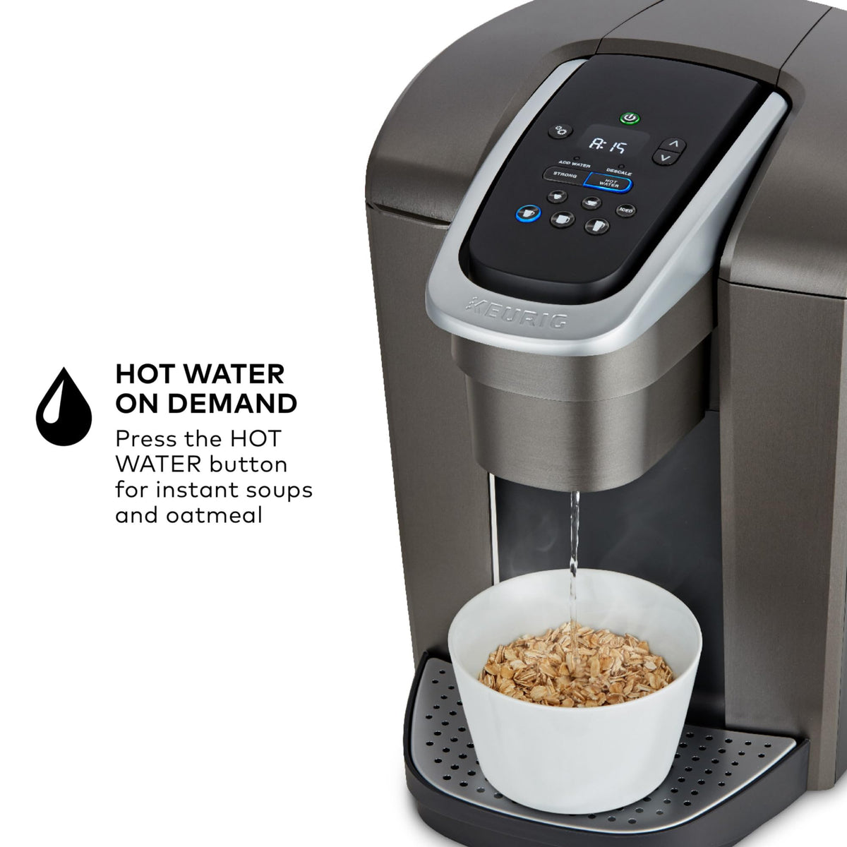 Keurig K-Elite Single Serve K-Cup Pod Coffee Maker, Brushed Slate