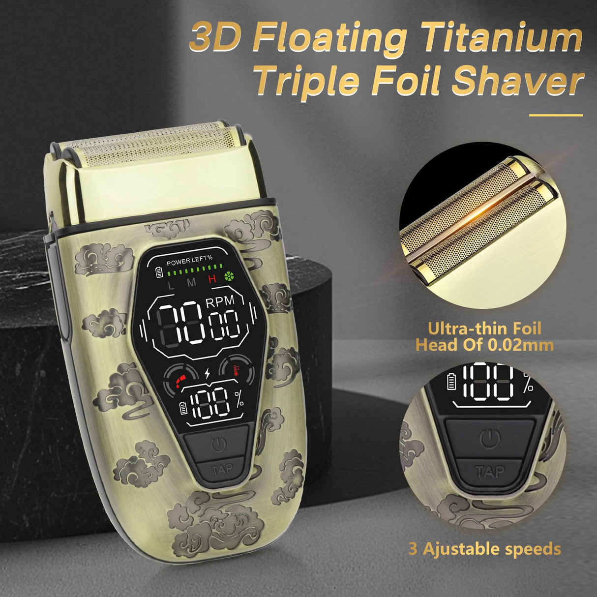 Bomxin Professional Hair Clippers for Men,3 in 1 T-Blade Barber Clippers and Trimmer Set,Mens Cordless Hair Clippers for Hair Cutting Kit,Trimmers for Barbers, Beard Trimmer for Men