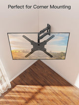 ELIVED Full Motion TV Wall Mount for 26-60" TVs, Max VESA 400x400, 77 lbs.