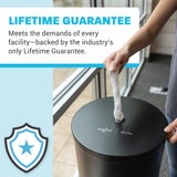 Zogics Gym Wipes Dispenser Stand and Trash Bin – Dual-Purpose Wet Wipes Dispenser for Sanitizing and Cleaning with Built-in 7 Gallon Trash Can, Black Galvanized Steel