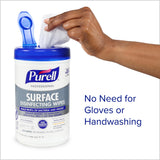 PURELL Professional Surface Disinfecting Wipes, Citrus Scent, 110 Count Canister, 7"x 8" Wipes (Pack of 6) - 9342-06