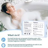 TranquilBliss Bath Bombs Set 50 PCS with 10 Rich Scents, Bath Bombs for Women, Natural Bubble Bombs with Shea Butter & Safe Oil, Ideal for Christmas, Birthday, Valentine's Day Mother's Day Present