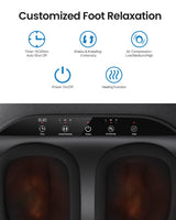 RENPHO Foot Massager Machine [2025 Upgraded], FSA HSA Eligible Shiatsu Foot Massager with Heat, Plantar Fasciitis Massager, True Foot Massage, Mothers Day Gifts for Women Mom Men, Fits Up to Size 13