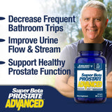 SUPER BETA PROSTATE Advanced – Promote Sleep, Support Bladder Emptying. Prostate Support Supplement for Men's Health with Beta Sitosterol, not Saw Palmetto. (240 Caplets, 4-Pack)
