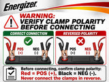 Energizer Jumper Cables for Car Battery, Heavy Duty Automotive Booster Cables for Jump Starting Dead or Weak Batteries with Carrying Bag Included (16-Feet (6-Gauge)