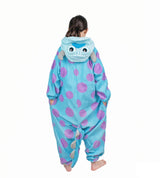 Wishliker Kids Animal Onesie Pajamas Halloween Cosplay Sully Costume One Piece Christmas Girls Boys Party Wear