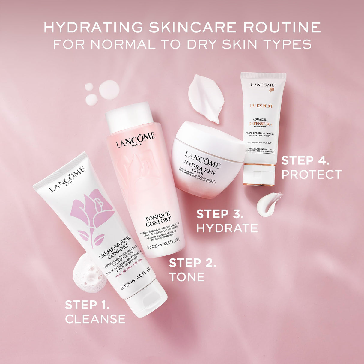 Lancôme Tonique Confort 24 Hr Hydrating Milky Toner- Face toner with Hyaluronic Acid, Acacia Honey, and Sweet Almond Oil for Visibly Softer, Smoother, Hydrated Skin -13.5 Fl Oz