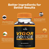 (5 Pack) Vigor Force Max Performance Gummies, VigorForce Maximum Strength Shilajit Sea Moss Fenugreek Gummies Overall Energy Vitality Support, Vigor Forc Gomitas (5 Month Supply)