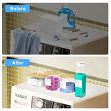 3+1 Pack Laundry Pods Containers & Dryer Sheet Holder & Laundry Detergent Dispenser, Laundry Room Organization and Storage Jars with Lids, Labels and Scoops for Scent Booster, Powder, Pods
