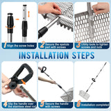5 in 1 Sand Flea Rake for Beach, Collecting Shark Tooth Sand Fleas Shells