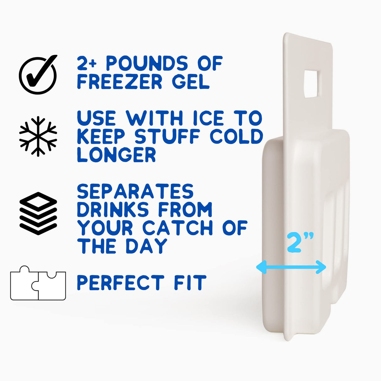 Above Sea Level Ice Pack Divider Compatible with YETI Coolers - Fits YETI Tundra 35/45
