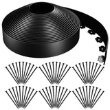 AGTEK Garden Edging 98FT Landscape Edging Kit 3 Inch Height with 60 Stakes