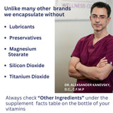 5-HTP Formula for Stress Relief and relaxation support for Teens and Adults with 5-HTP, L-Theanine, Vitamin B6, Vitamin B12, Magnesium - Doctor Formulated - Magnesium Stearate Free - 60 capsules.
