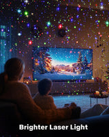 FLITI Laser Christmas Projector Lights Outdoor, Waterproof Christmas Decorations Moving Stars Light Show, Remote Control Timer, Holiday Projector Decorations for House, Yard & Garden
