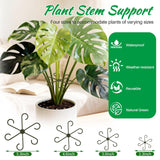 DRAINJH Monstera Plant Support Stakes, 30 Pcs Stackable Plant Support Stakes Sticks Poles for Indoor & Outdoor Plants, Climbing and Potted Plants, Stem Supports, Pothos