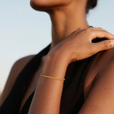 Goldegg Gold Bracelets for Women, 925 Sterling Silver 3MM Rope Bracelets