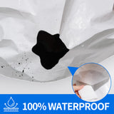 Tarp 20x30 ft Heavy Duty 12mil 100% Waterproof High Durability Multipurpose,Uv Resistant,White Tarp Suitable for Swimming Pools, Boats, Camping, Courtyards, Etc -by MVPNET