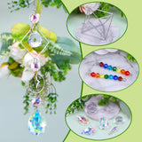 DIY Suncatcher Kit, 400pcs Crystal Sun Catchers Ornament Making Supplies Arts and Crafts Kits for Adults Indoor Windows Hanging Prism Garden Office Home Decor Gifts for Women Birthday Mother's Day